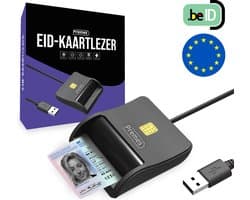 Premes - eID Kaartlezer - USB A - identiteitskaartlezer - België - Europa - ID Kaartlezer - ID Reader - Credit Cards - Smart Cards - Card Reader - ID - Belgische Identiteitskaart - Mac - Windows - Cardreader