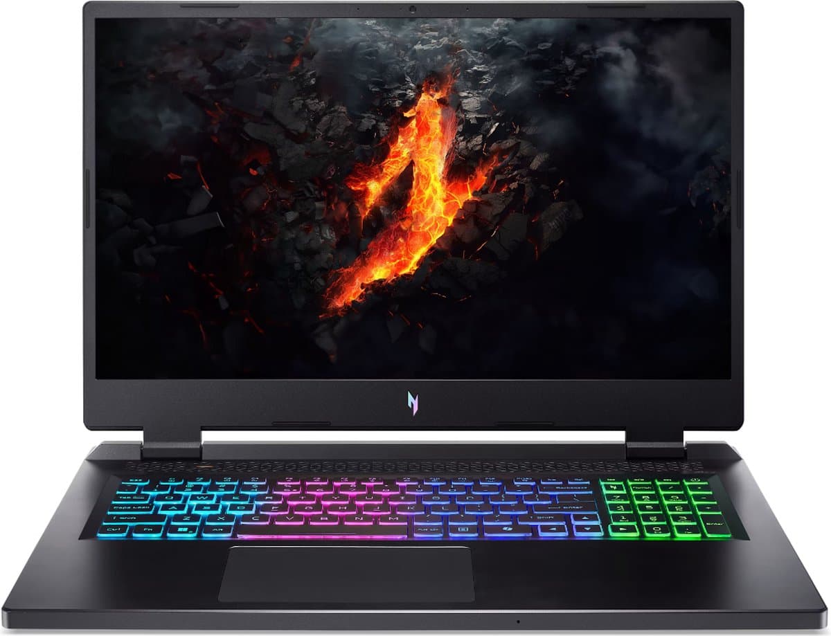 Acer Nitro 17 AN17-42-R1P4 AMD Ryzen™ 9 8945HS Laptop 43,9 cm (17.3") Quad HD 32 GB DDR5-SDRAM 1 TB SSD NVIDIA GeForce RTX 4070 Wi-Fi 6E (802.11ax) Windows 11 Home Zwart — afbeelding 1