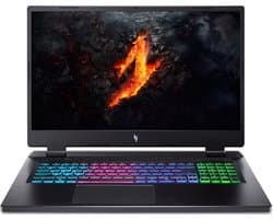 Acer Nitro 17 AN17-42-R1P4 AMD Ryzen™ 9 8945HS Laptop 43,9 cm (17.3") Quad HD 32 GB DDR5-SDRAM 1 TB SSD NVIDIA GeForce RTX 4070 Wi-Fi 6E (802.11ax) Windows 11 Home Zwart