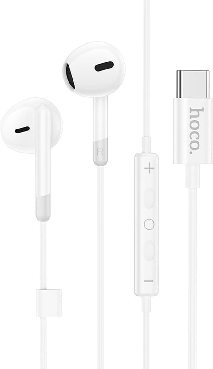 Hoco M109 Universele USB-C Koptelefoon met microfoon wit - 1,2m - DAC — afbeelding 1