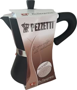 Pezzetti espressomaker - koffiemaker - 6 kops - alumium - zwart - inductie - gas - elektrisch - percolator — thumbnail 5