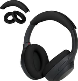 kwmobile siliconen cover voor koptelefoon - geschikt voor Sony WH-1000XM4 / WH-1000XM3 - Voor band en oorpads - 3x in zwart — thumbnail 7