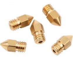 Messing 3D printer nozzle 0.2 mm - 1.0 mm (1.75mm filament)