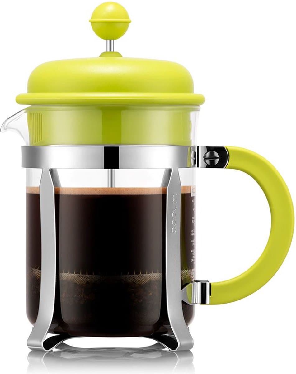 Bodum | Caffettiera French Press Cafetière | Kunststof deksel | 4 kops | Limoengroen | 500ml — afbeelding 1