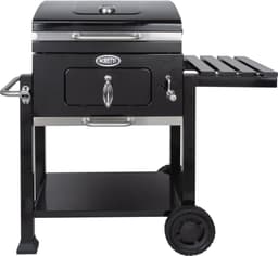 Boretti - Carbone 2.0 Houtskool barbecue - Grilloppervlak 57x42 - met verstelbaar kolenrek - gietijzeren rooster - zwart — thumbnail 1
