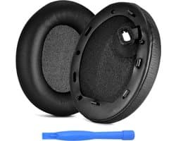 MMOBIEL Oorkussens voor Sony WH-1000XM4 Noise Cancelling Hoofdtelefoon - Memory Foam en Protein PU Koptelefoon Oorkussens - Noise Isolation Hoofdtelefoon Earpads – Zwart