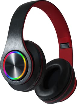 Pro Care Excellent Quality® Headset met Microfoon LED verlichting - Headset Draadloos - Bluetooth - Active Noise Reduction - SD card mogelijkheid - Kleur Zwart Rood — thumbnail 2