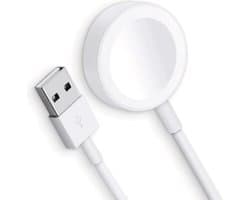 Oplaadkabel geschikt voor Apple Watch Draadloos 1 Meter Wit