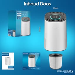 Erikssøn Luchtreiniger Elite - HEPA-14 Filter - Wit - 240 m3/u - Vermindert Stof En Pollen - Met Hepa Filter - Met Ionisator - Air Purifier - Clean Air — thumbnail 10