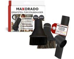 Maxorado Stofzuiger Set 3-delig - Voegenzuigmond + 2x Meubelborstel geschikt voor Hyla stofzuiger – Universeel voor 32 mm/35 mm aansluiting - EST, Defender, GST, NST, TOP