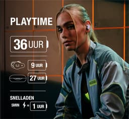 Fresh 'n Rebel Twins Rush - Sport Oordopjes – Active Noise Cancelling – Bluetooth 5.3 - Draadloos – Waterdicht – 36 uur Speeltijd - Dusky Blue — thumbnail 5