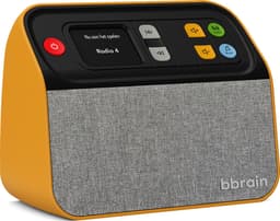 BBrain Muziekspeler - DAB+ Radio voor senioren - Aanpasbaar bedieningspaneel - Dementie radio - Muziekspeler met USB - Okergeel — thumbnail 4
