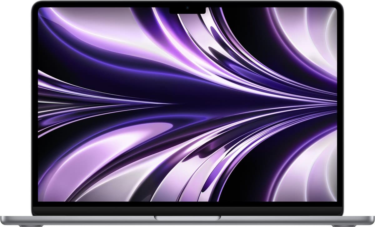 Apple MacBook Air (2022) MLXW3N/A - CTO - 13.6 inch - Apple M2 - 256 GB - Spacegrijs — afbeelding 1