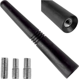 AMIO FM/AM Auto Antenne Mini Universeel Zwart 9 cm – Compacte Haaienvin Antenne voor Alle Auto’s — thumbnail 1
