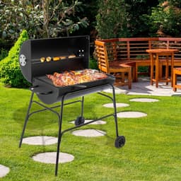 MaxxGarden Houtskoolbarbecue - Cilindervormige Barbecue - 90x90 cm - Zwart — thumbnail 4