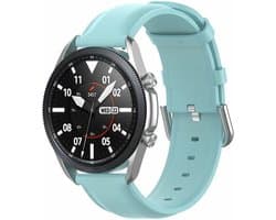 By Qubix - Geschikt voor Garmin bandje - Geschikt voor Garmin Vivomove 3 / HR / Luxe / Sport / Style / Trend - Classic leren bandje - Blauw - Smartwatch bandje 20mm
