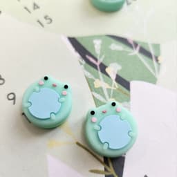 Kikker Thumb Grips - Twee Joycon dopjes - geschikt voor Nintendo Switch, Lite, Oled - Schattig Cute Mooi — thumbnail 1
