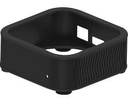 DrPhone AT7 Siliconen Case - Beschermhoes – Geschikt Apple Tv 4K 2021 6th Gen – Antislip (zuignappen) – Anti-schok – Anti-kras – Zwart