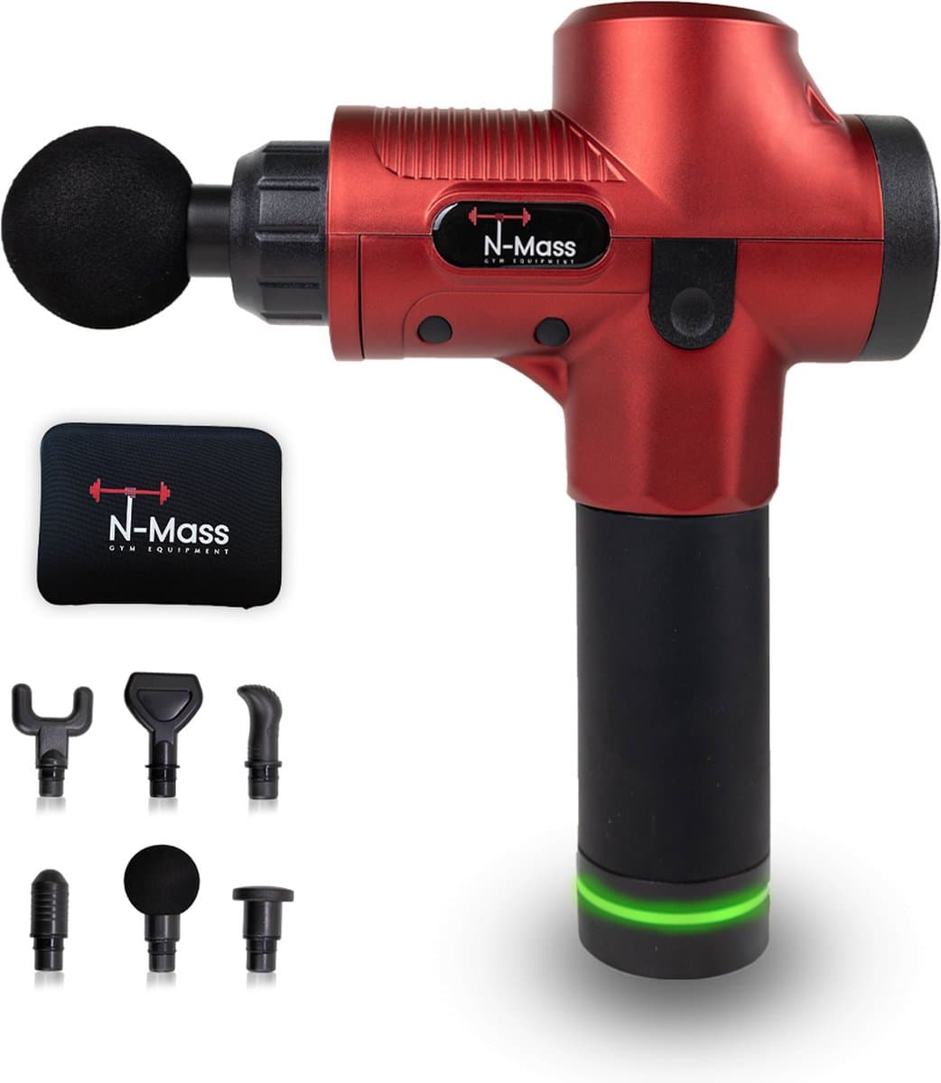 N Mass Massage Gun - Massage Gun Professioneel - Recovery Gun - 6 Opzetstukken - 30 Snelheidsstanden - Inclusief Koffer — afbeelding 1