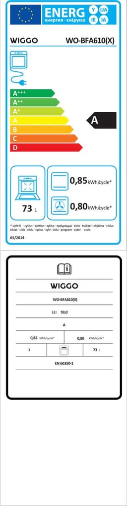 Wiggo WO-BFA610X - Inbouw heteluchtoven – 73L – Airfryer – Hetelucht – Soft Close – Telescooprails – Roestvrijstaal – Energieklasse A — thumbnail 2