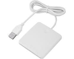 eID Kaartlezer Identiteitskaartlezer - Card Reader voor Identiteitskaart, CreditCards en overige Smart Cards - EarKings Kaartlezer Identiteitskaart geschikt voor MAC en Windows Wit