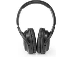 Nedis Draadloze Over-ear Koptelefoon - Batterij 1 werkingstijd standaard verbruik: 1200 min - Ingebouwde microfoon - Drukbediening - Ondersteuning voor spraakbesturing - Volumebediening