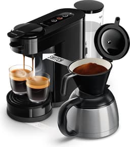 Philips Senseo Switch Koffiemachine HD6592/64 - Pad- en Filterkoffiezetapparaat - Automatische Uitschakeling - Instelbare Intensiteit - Incl Thermische Kan - Zwart — thumbnail 3