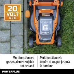 Dual Power Accu-grasmaaier en grastrimmer POWDPG75565 - Grasmaaier van 20 V en 340 mm Ø en grastrimmer van 20 V en 230 mm Ø, met accu en lader — thumbnail 4