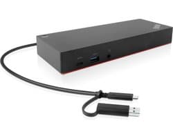 Lenovo ThinkPad Hybrid USB-C met USB-A Dock - 90w - 40AF0135EU - Docking Station - Geschikt voor Windows en Apple Macbook