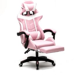 VDD Gaming - Game stoel - Gaming - Bureaustoel - Gamestoel Roze - Met Nekkussen & Verstelbaar Rugkussen - Silicone Game Stoel - Draaistoel - Ergonomische Game Stoel - Gamestoelen - Hoogte Verstelbaar - Roze & Wit — thumbnail 1