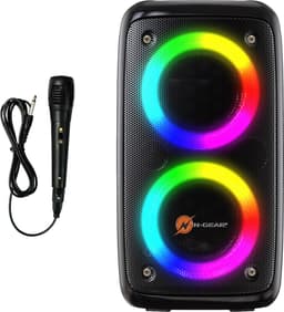 N-GEAR LGP 23M - Draadloze Bluetooth Party Speaker - Karaoke Set - 1 Microfoon - Discoverlichting — thumbnail 1