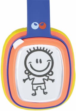 AV:Link geel-blauwe doodle design je eigen hoofdtelefoon voor kinderen — thumbnail 2