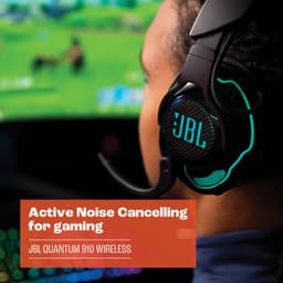 JBL Quantum 910 - Draadloze Over-ear Headset - 2.4GHz Lage Latency & Bluetooth - Noise Cancelling - 3D Audio met Headtracking - 39 uur - Zwart — thumbnail 4