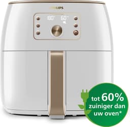 Philips Premium Series Airfryer XXL - HD9870/20 - Smart Sensing - 7.3L - Tot 6 Personen - Wit — thumbnail 6