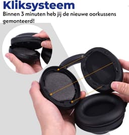 Phreeze Oorkussens - Geschikt voor de Sony WH-1000XM3 Oorkussens Reparatie - Incl. Schuimstof opzetstuk, Handleiding en Tools — thumbnail 2