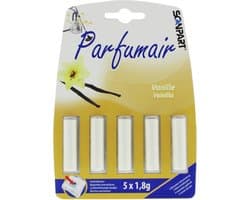 Parfumair geurstaafjes voor stofzuiger - Vanille geur - Stofzuigerverfrisser - Geschikt voor stofzuigerzak - 5 stuks