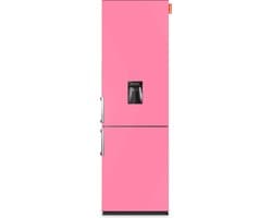 NUNKI LARGEH2O (Bubblegum Pink Satin All Sides) Combi Bottom Koelkast, E, 197+71l, Handle, Waterdispenser