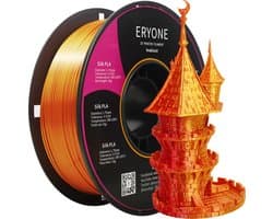 Eryone - Duo Silk - Red + Gold - PLA Filament - 1Kg 1,75mm - Voor 3D-printer en 3D-pen - Rood en Goud