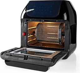 Nedis Airfryer Oven XXL – 12L – Digitaal – Heteluchtfriteuse - Tijdschakelaar – 1500 W – Zwart — thumbnail 4