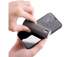 JV CLEANING - Screen cleaner - Beeldschermreiniger - Grijs - Hervulbare schoonmaak spray - 2 in 1 schoonmaak kit met microfiber doek - Voor ipad, laptop, tv, telefoon etc