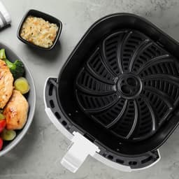 Heteluchtfriteuse - Airfryer - Gezond Koken - Keramische Coating - 6.9 Liter - Wit — thumbnail 4