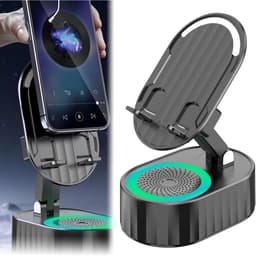 Vizio - Smartphonehouder met Bluetooth Speaker & Powerbank - Draadloze Inductie Luidspreker - RGB Sfeerverlichting - Verstelbare Telefoonhouder - 5-in-1 Gadget - MOBIBASE — thumbnail 2