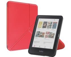 Kobo Clara BW hoes - E-reader hoesje - Bookcase cover - Beschermhoes - Rood - Jonyx