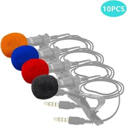 10 Stuks Vervangende Schuim Covers voor Headset Microfoon — thumbnail 5