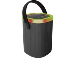 GMB-Audio BT LED Speaker, Black - Ultieme Draagbare Bluetooth Feestspeaker met Multi-Kleur RGB Licht, Handsfree Bellen, MicroSD & USB Ondersteuning, Lange Batterijduur