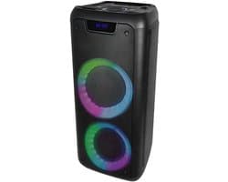 Draagbare Bluetooth Luidspreker - Feest Speaker - Muziek Overal - Ingebouwde Gitaar Microfoon - 10 Inch - Wit