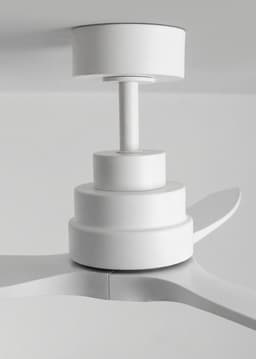 CREATE - Stille plafondventilator van 40 W met technische ABS-bladen, verkrijgbaar in verschillende maten - M - Geen licht - Controller voor wandmontage - WIND STYLANCE — thumbnail 3