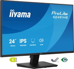 iiyama ProLite X2491HS-B1 - 24 inch - Full HD - IPS - speakers — thumbnail 1