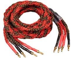 Luidsprekerkabel Paar - Audio Hifi Kabels - Home Cinema Geluid - Zuurstofvrij Koper - 2.5 Meter