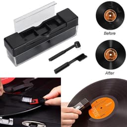 3 Delige Platenreinigingsborstel - Platenborstel + Naaldborstel – Schoonmaakset voor vinylplaten – Vinylplatenborstel - Soft Brush Record Brush - LOUZIR — thumbnail 2